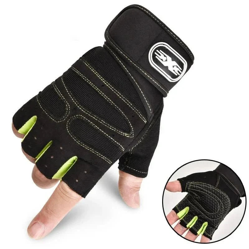 Weightlifting Gloves with Wrist Support and Impact Padding for Training
