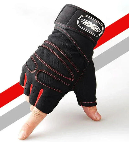 Weightlifting Gloves with Wrist Support and Impact Padding for Training