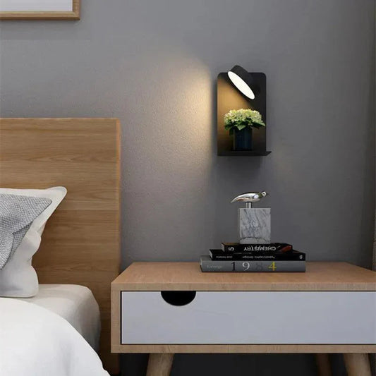 Adjustable Wall Light with Built-in Charging Station for Easy Use
