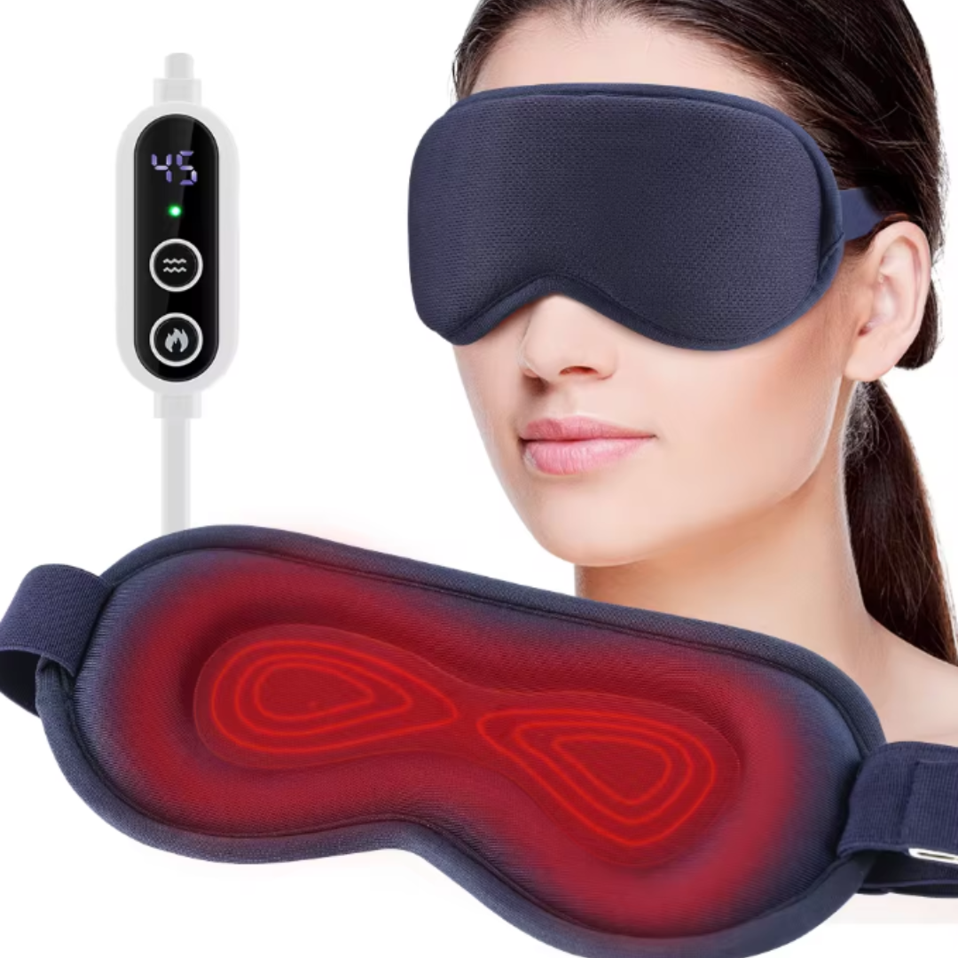 Heated Eye Massager with Pulse Therapy and Bluetooth Sound for Relief
