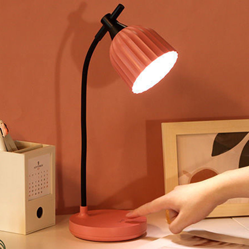 Adjustable Brightness LED Desk Lamp - Modern Minimalist for Small Areas
