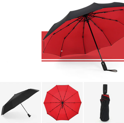Wind-Resistant Storm Umbrella with Automatic Open Feature - All-Weather Durability