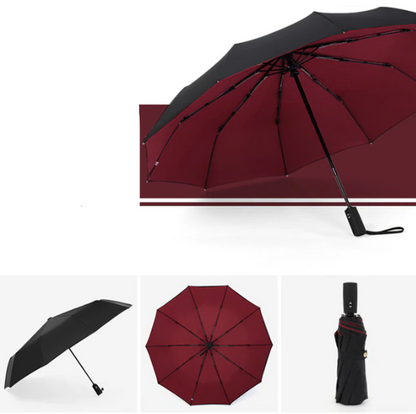 Wind-Resistant Storm Umbrella with Automatic Open Feature - All-Weather Durability