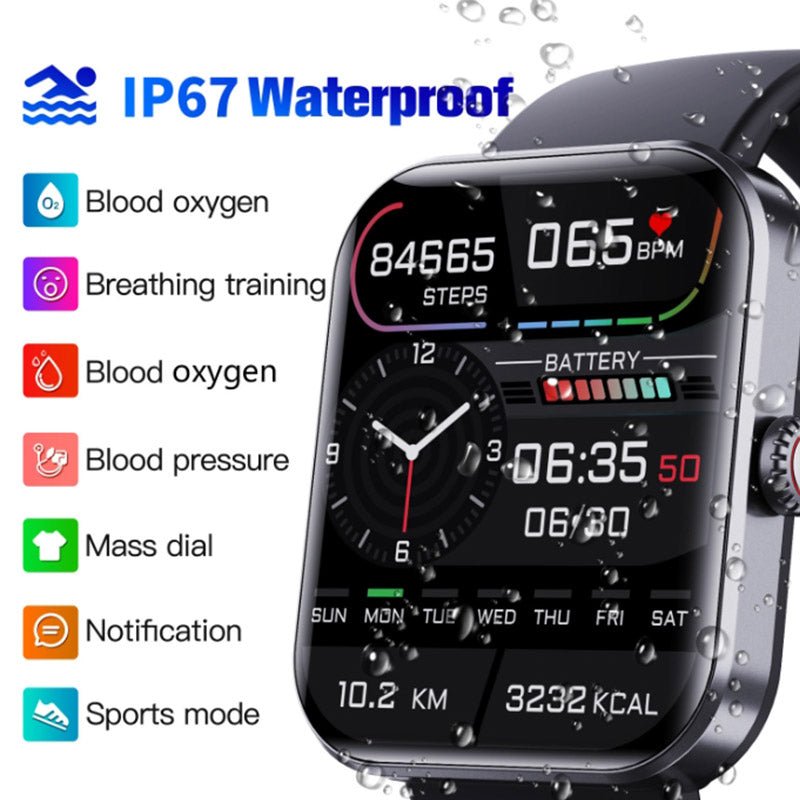 Health Tracking Watch with Stylish Design and Multifunctional Features