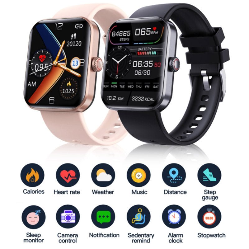 Health Tracking Watch with Stylish Design and Multifunctional Features