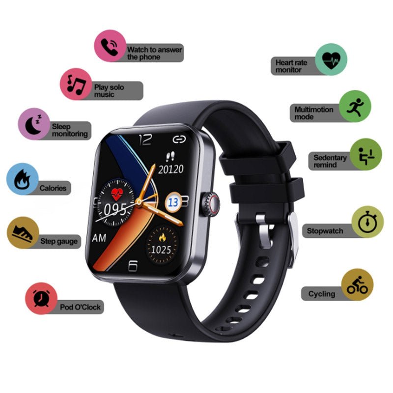 Health Tracking Watch with Stylish Design and Multifunctional Features