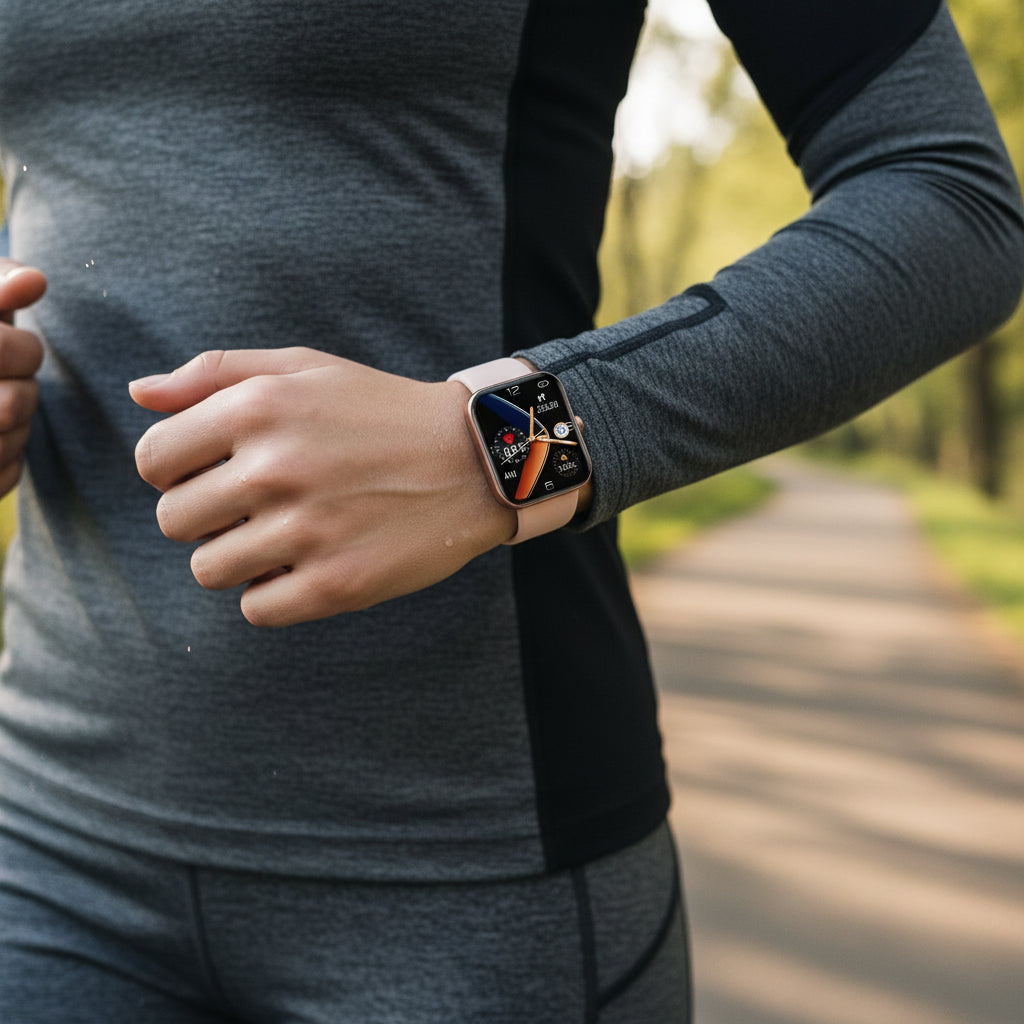 Heart Rate and Sleep Monitoring Smartwatch - Lightweight Wellness Tracker