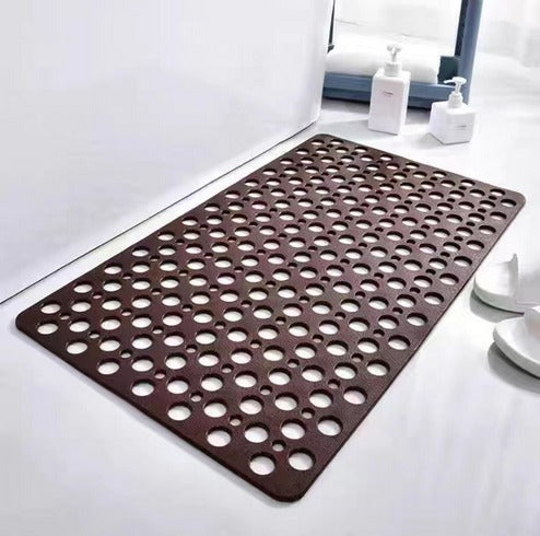 Non-Slip Shower Mat with Antimicrobial Protection and Textured Surface