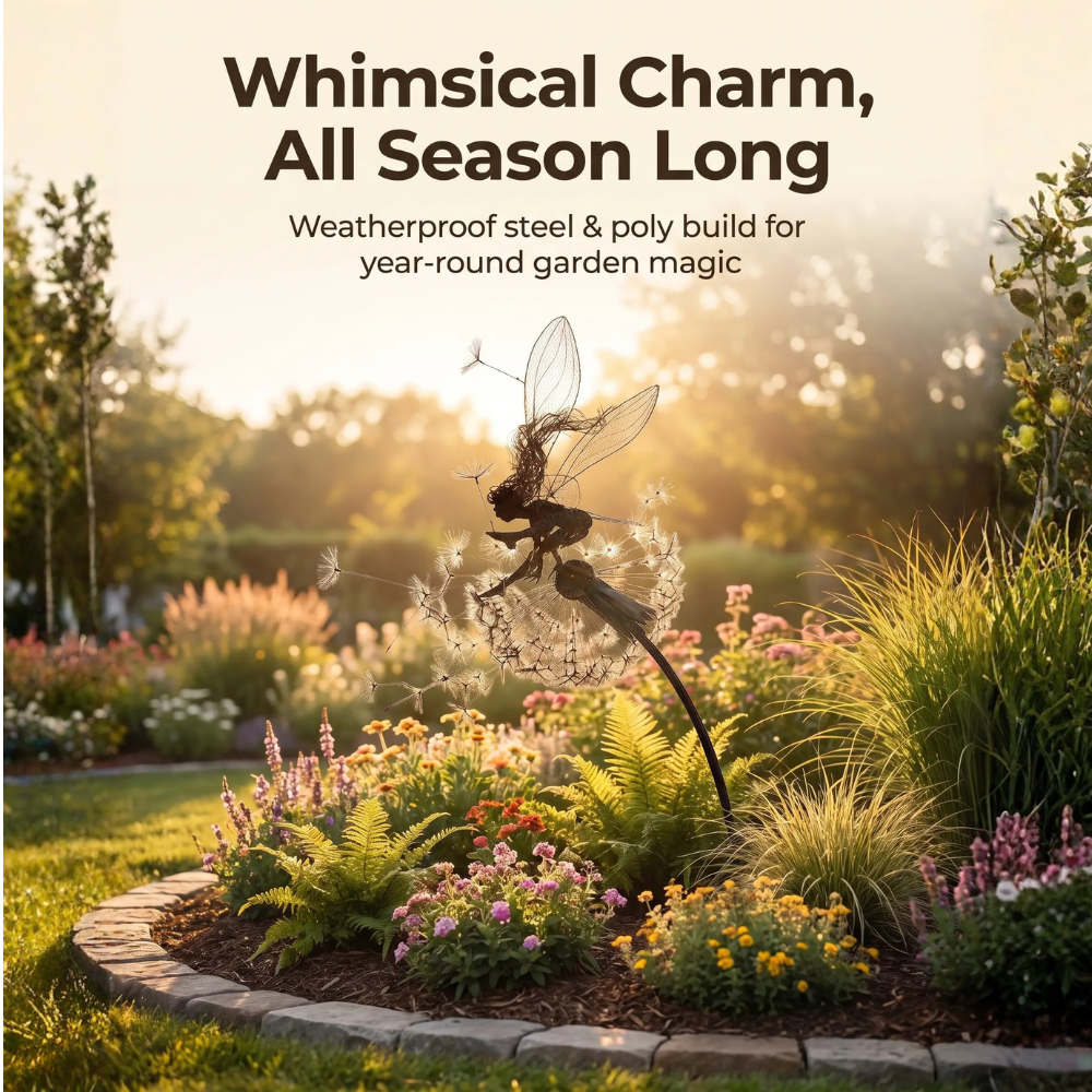 Garden Wind Spinner for Fairy Decor – Motion-Activated Outdoor Accent