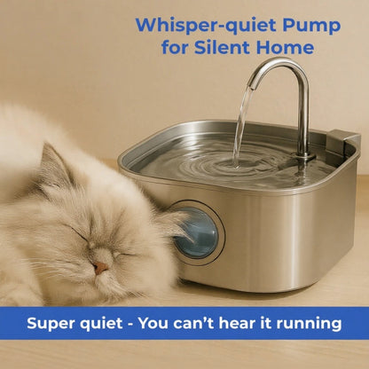 Cat Water Fountain with 5-Stage Filtration - 3.2L Quiet Hydration