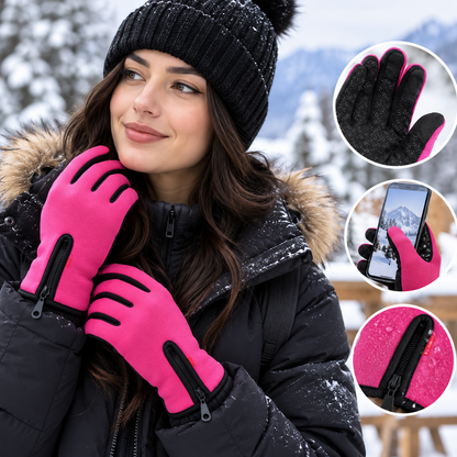 Winter Gloves for Skiing, Cycling, and Motorcycling – Waterproof Touchscreen, Thermal Insulation, Windproof, Non-Slip Grip for Men and Women