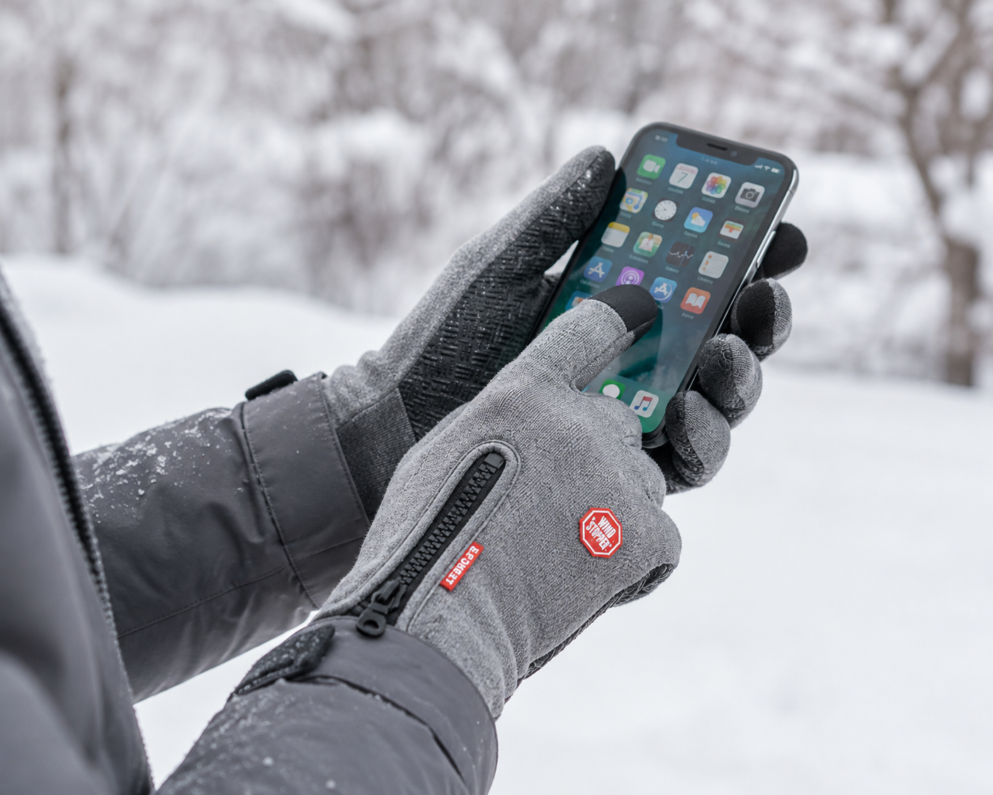 Winter Gloves for Skiing, Cycling, and Motorcycling – Waterproof Touchscreen, Thermal Insulation, Windproof, Non-Slip Grip for Men and Women