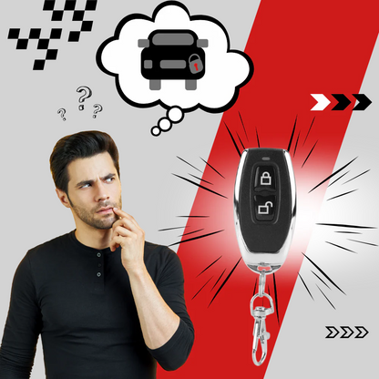 Compact Vehicle Security Switch with Remote Control & Wireless Disconnect