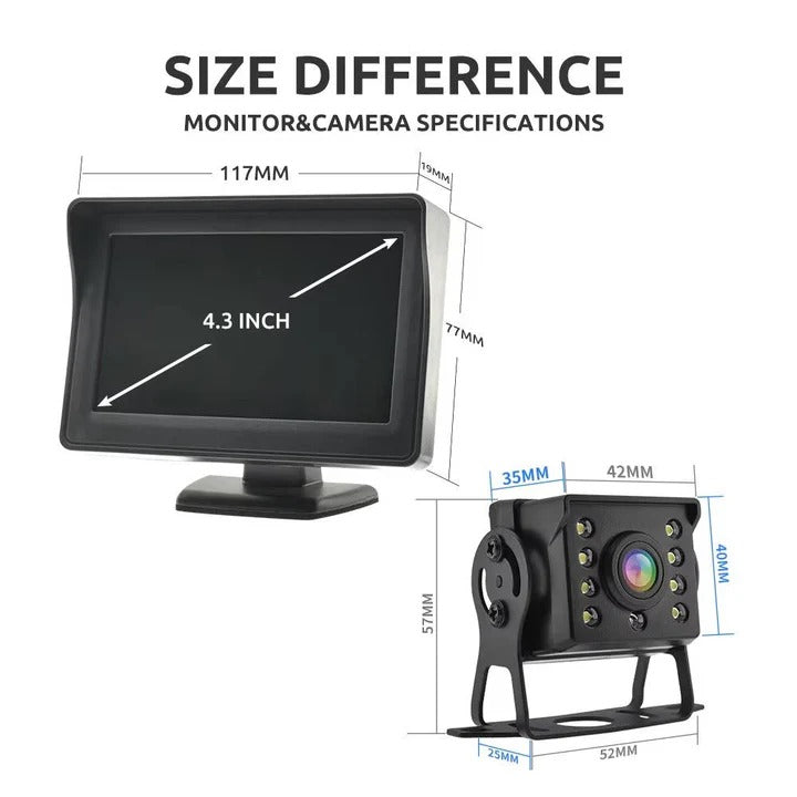 4.3-Inch Wireless Backup Camera with Night Vision and 170-Degree Angle