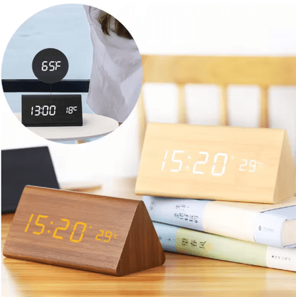 Table Clock with Triangular LED Display