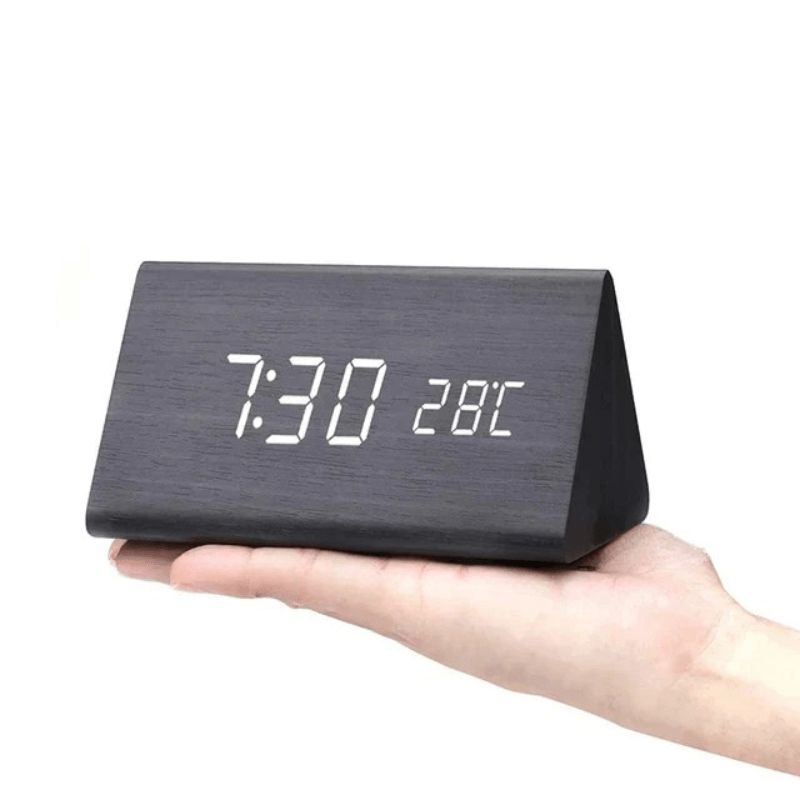 Table Clock with Triangular LED Display