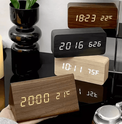 Table Clock with Triangular LED Display