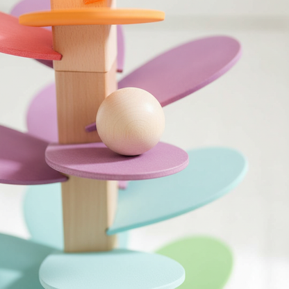 Colorful Wooden Toy Tower Made from Eco-Friendly Materials for Early Learning