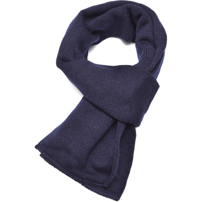Classic Double Layer Knit Scarf for Men – Extra Warmth for Winter