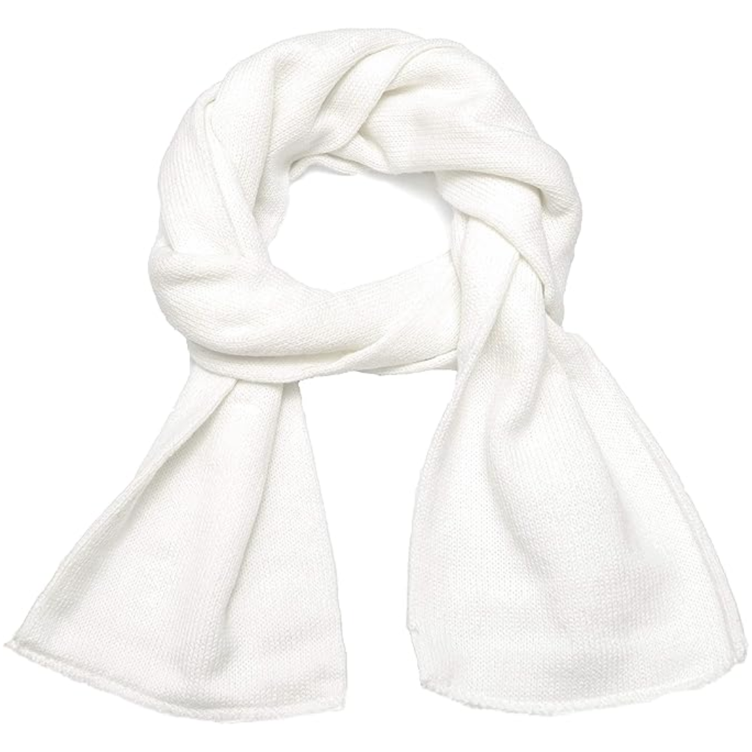 Classic Double Layer Knit Scarf for Men – Extra Warmth for Winter