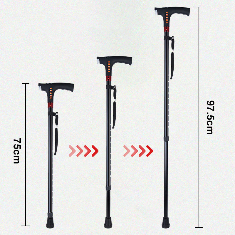 Versatile Walking Cane with LED Light and FM Radio