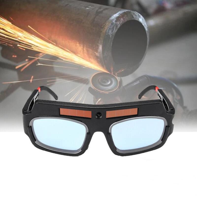 Solar-Powered Auto-Dimming Welding Glasses with UV Shield