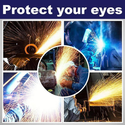 Solar-Powered Auto-Dimming Welding Glasses with UV Shield