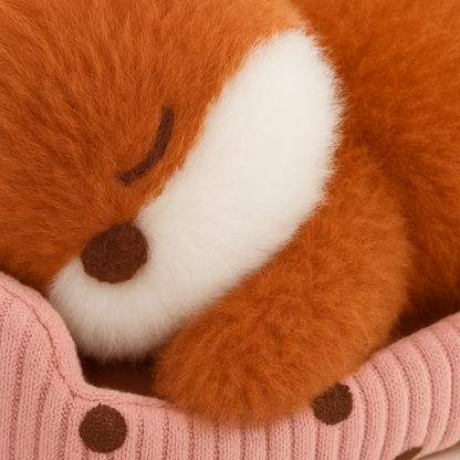 Plush Toy of a Fox for Comforting Sleep