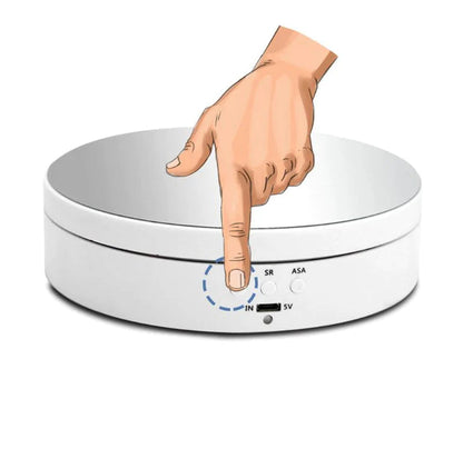 Automated Display Turntable with Adjustable Speed & Angles