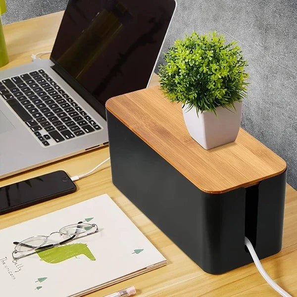 Cable Management Organizer Box for Hiding Wires at Home and Office