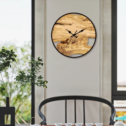 Clear Glass Wall Clock with Contemporary Design