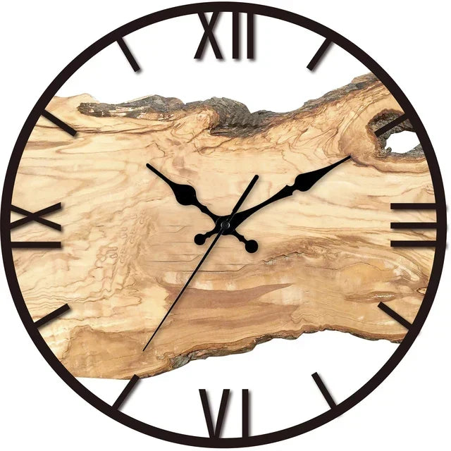 Clear Glass Wall Clock with Contemporary Design