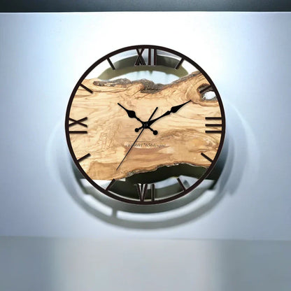 Clear Glass Wall Clock with Contemporary Design