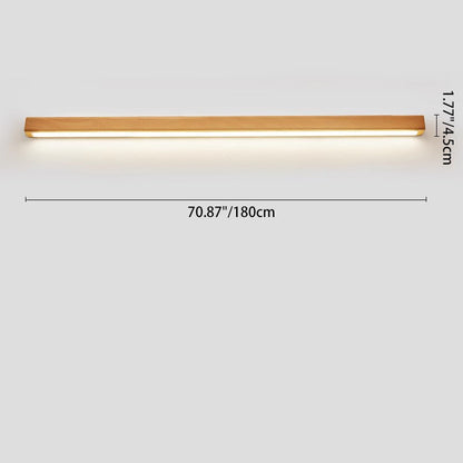Modern Solid Wood LED Wall Sconce Light - Elegant Design