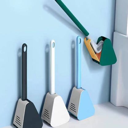 Innovative Wall-Mounted Silicone Toilet Cleaner with Flexible Design