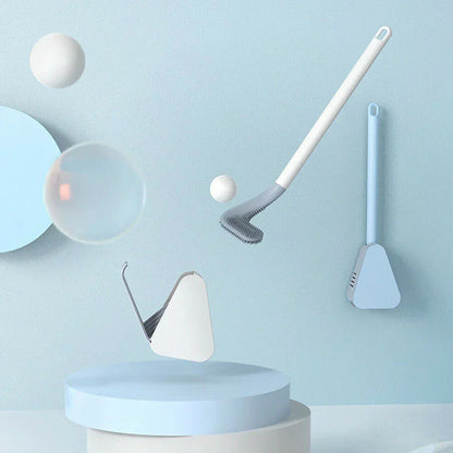 Innovative Wall-Mounted Silicone Toilet Cleaner with Flexible Design