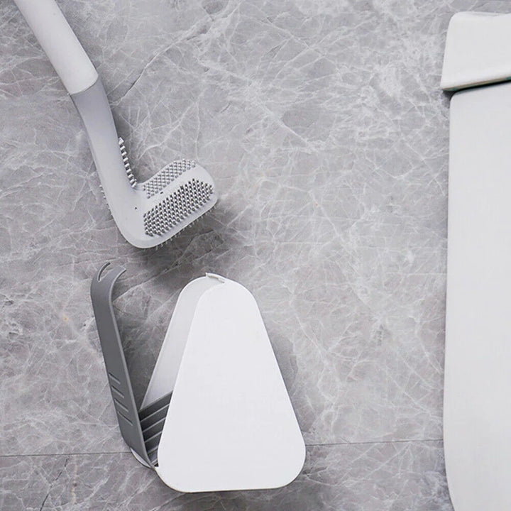 Innovative Wall-Mounted Silicone Toilet Cleaner with Flexible Design