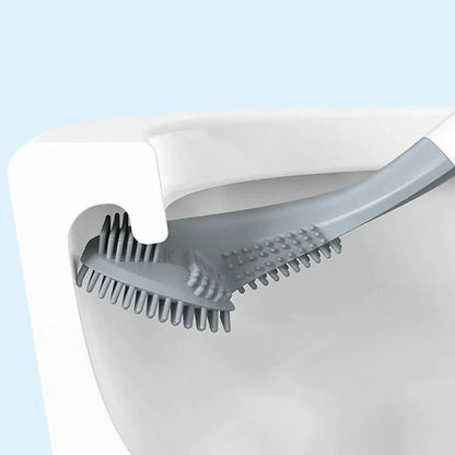 Innovative Wall-Mounted Silicone Toilet Cleaner with Flexible Design