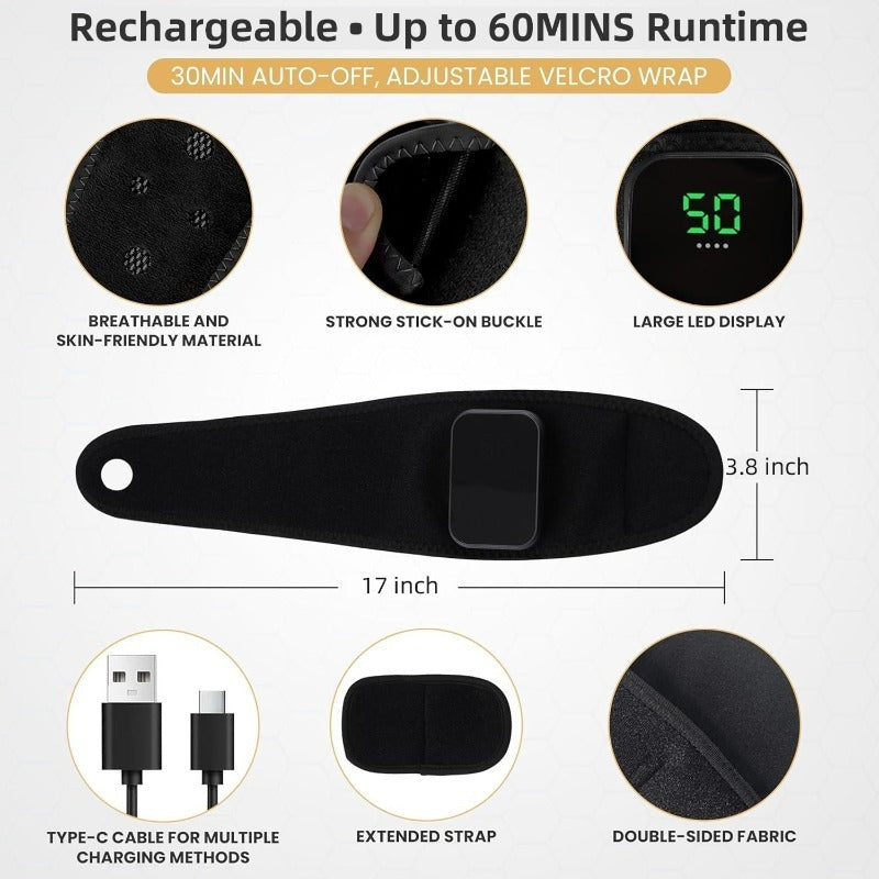 Rechargeable Wrist Comfort Wrap with Heat & Vibration
