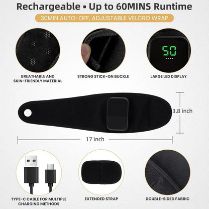 Rechargeable Wrist Comfort Wrap with Heat & Vibration