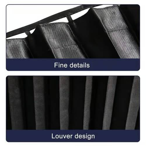 Easy-Install Car Window Shades with UV Defense and Sliding Mechanism