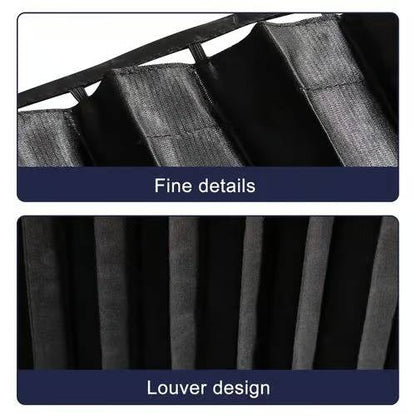 Easy-Install Car Window Shades with UV Defense and Sliding Mechanism