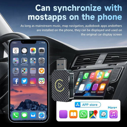 Plug and Play Smart Box for Factory Wired Head Units - Wireless CarPlay & Android Auto Adapter