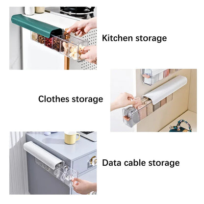 Adhesive Wall-Mounted Lingerie Storage Box with Clear Dustproof Window