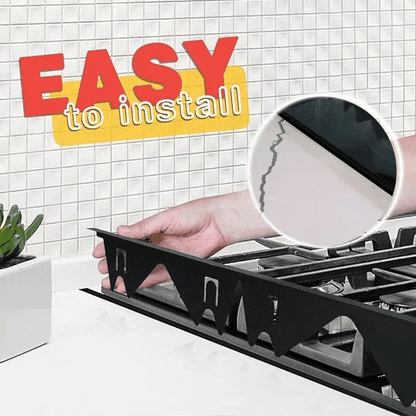 Adjustable Stove Gap Shield with Silicone Ends for Custom Fit