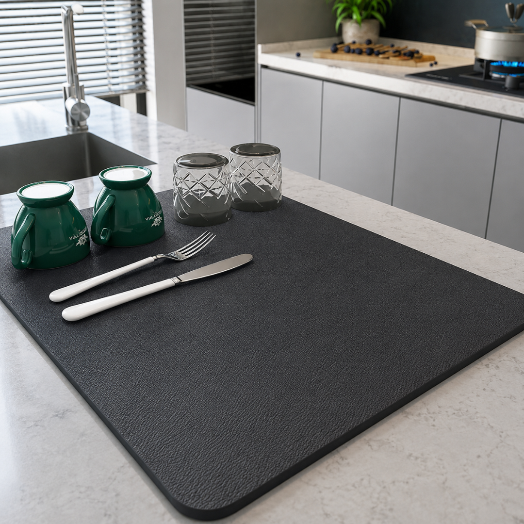 Kitchen Dish Drying Mat – Highly Absorbent Surface