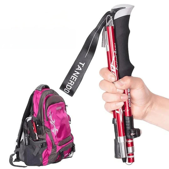 Versatile Hiking Support Poles - Compact & Adjustable