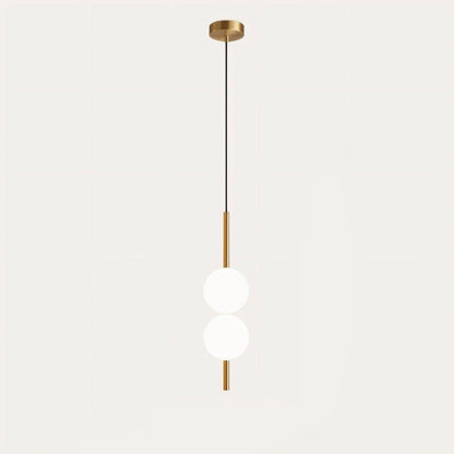 Simple Vertical Globe Hanging Light Fixture