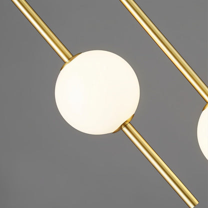 Simple Vertical Globe Hanging Light Fixture