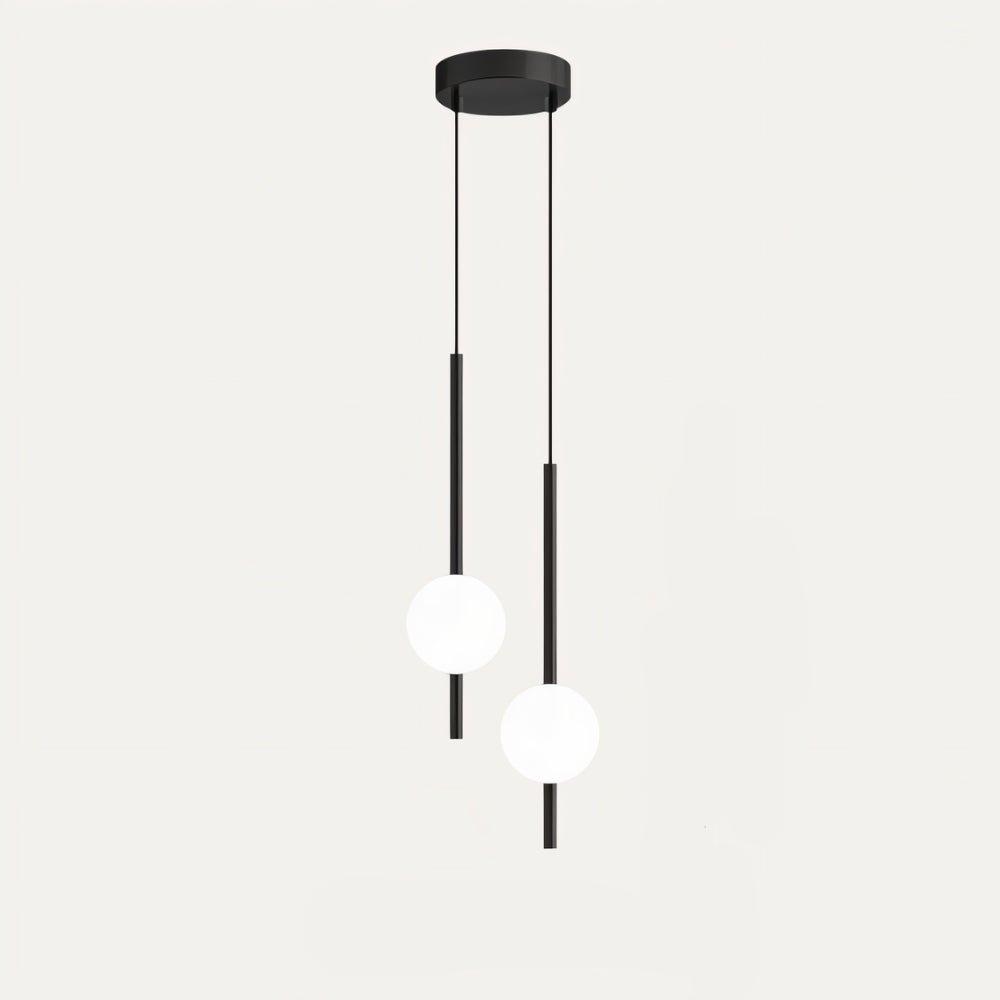 Simple Vertical Globe Hanging Light Fixture